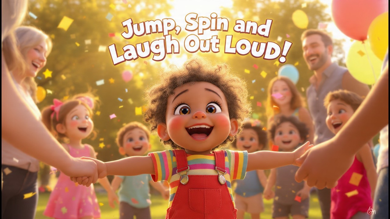 Can You Jump, Spin and Laugh? 😄🎵 Fun Action Song for Kids | Dance & Movement for Toddlers
