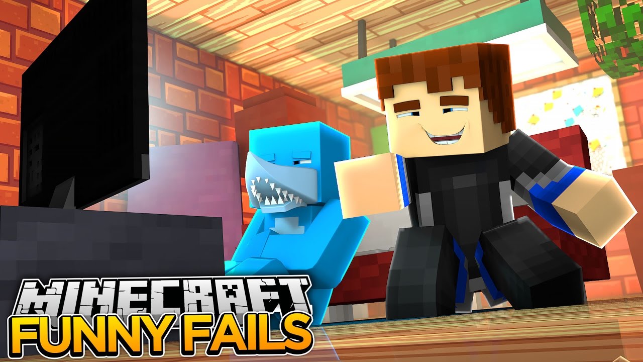 Minecraft Adventure - SHARKY AND SCUBA STEVE HUNGER GAMES FAIL VIDEO