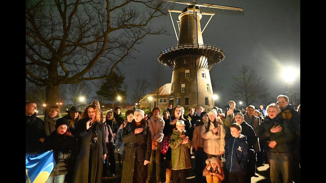 Leidse Oekraïners herdenken Russische inval 4 jaar geleden