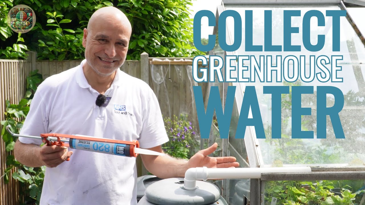 Collect Greenhouse Water – Simple DIY Gutter System