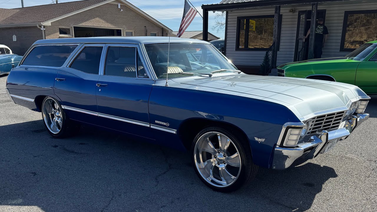 Air Ride 1967 Chevrolet Impala Station Wagon 454 V8 Maple Motors $27,900 #3405