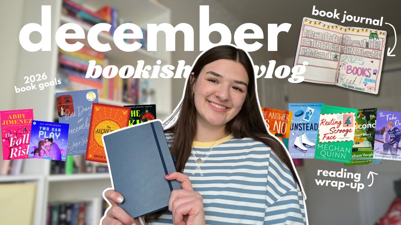 december bookish vlog 📖🎄❄️ (reading wrap-up, 2026 book goals, & completing my book journal)