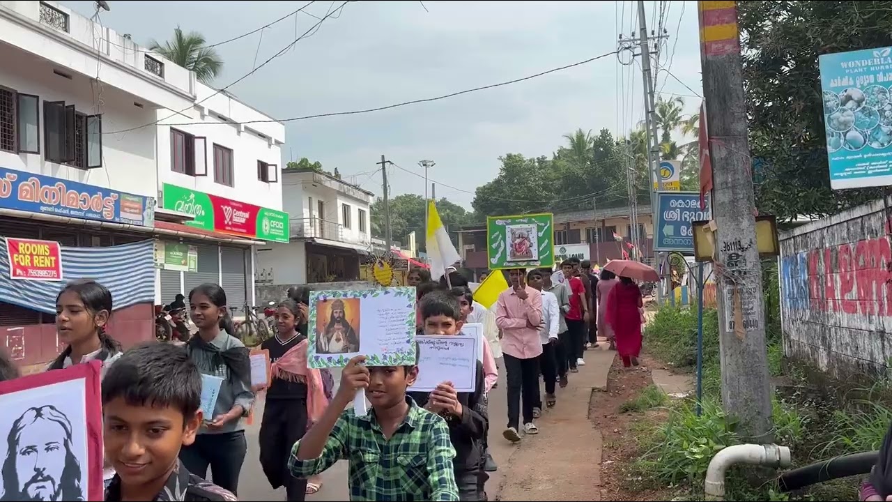 ക്രിസ്തുവിന്റെ രാജ്യത്വതിരുനാൾ പ്രാഘോഷണറാലി  2024 St. Sebastian‘s church Annanad