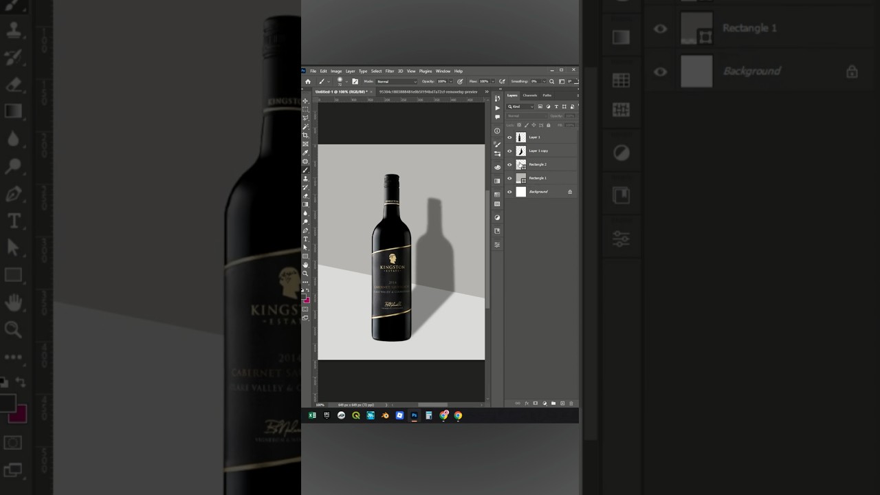 Realistic products shadow in Photoshop 
