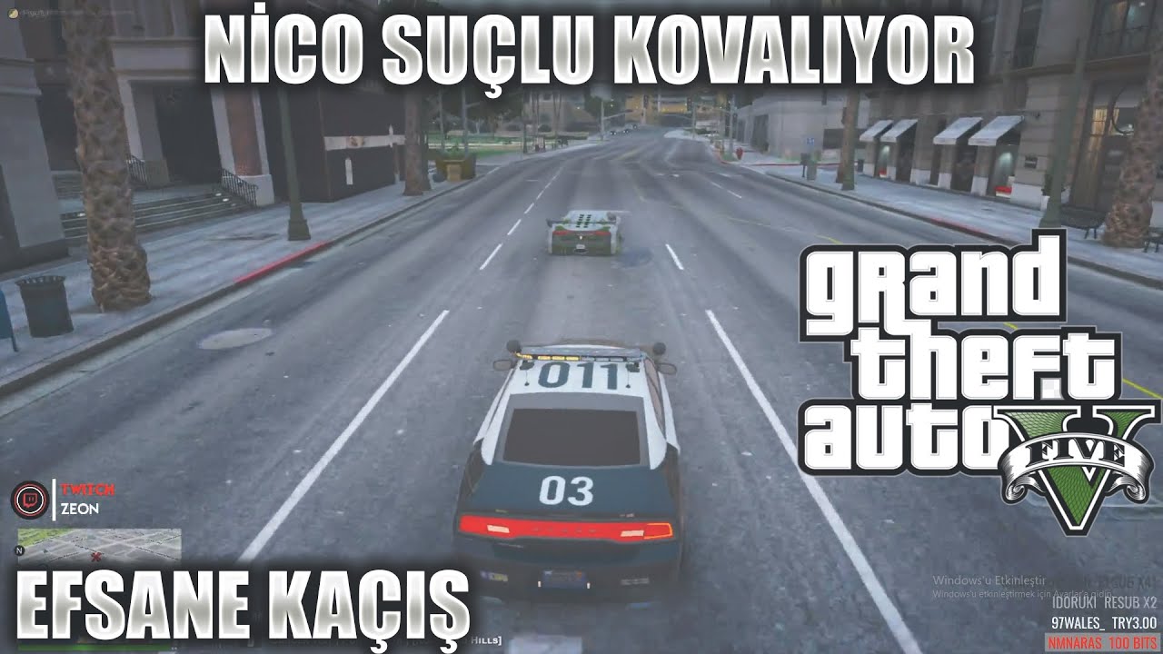 NİCO SUÇLU KOVALIYOR | EDRP GTA V EFSANE KAÇIŞ