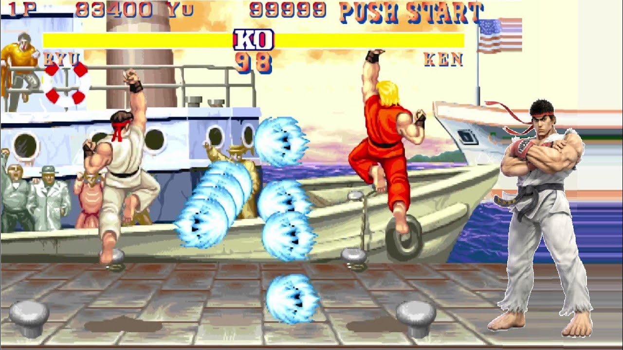 Street Fighter 2 CE (Xianf Long , chinese bootleg) ryu gameplay.