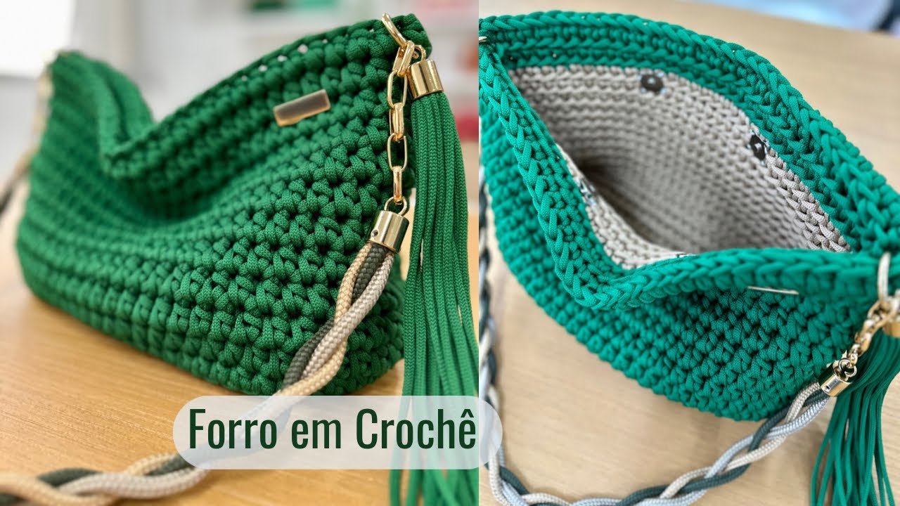 Bolsa Nena - com forro em crochê