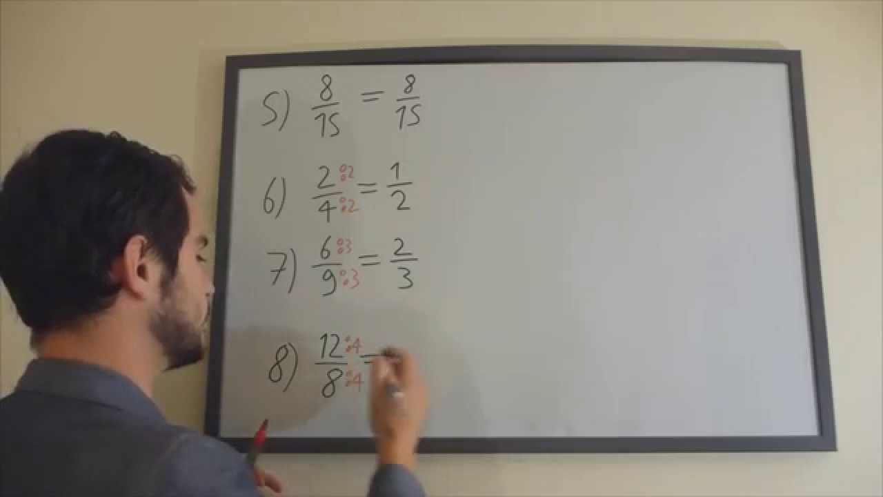 Les fractions (4) CORRECTION NIVEAU NORMAL : réduction de fractions