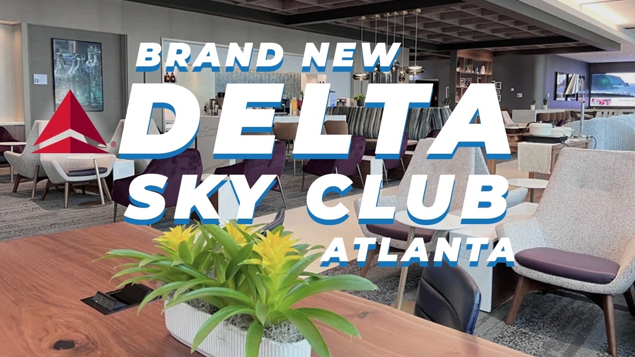 Inside the New Delta Sky Club Atlanta | First Look at the Concourse D Lounge