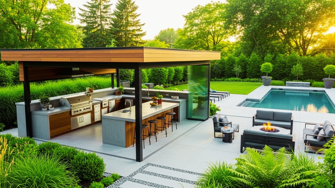 2026 Luxury Covered Outdoor Kitchen Ideas 🌿 Modern Roofed BBQ, Dream Grill Stations & Backyard Bars