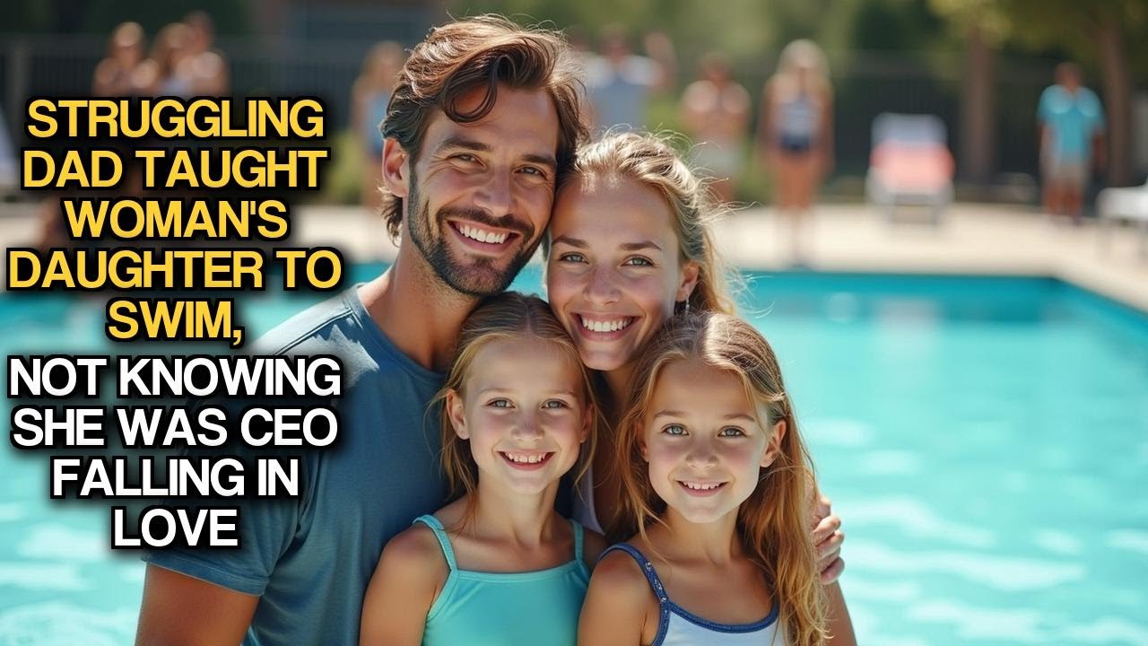 Struggling Dad Taught Woman's Daughter to Swim, Not Knowing She Was CEO Falling in Love