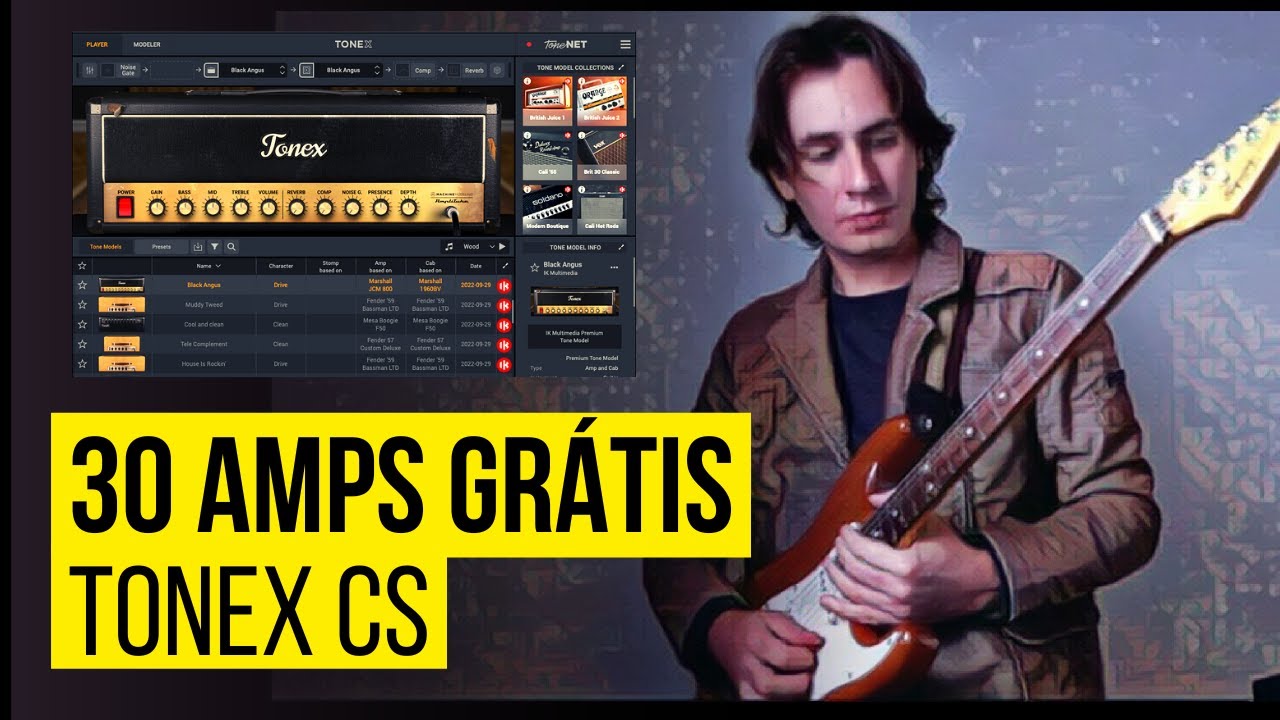 ToneX CS - Amplitube Ik Multimedia - Afinal como funciona? Tenha até 30 amplificadores grátis!