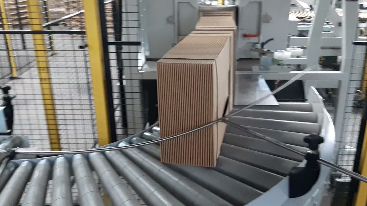 C-TECH robotautomation folder gluer 4 corner heavy solid board FPP : Feeding Packing Palletizing
