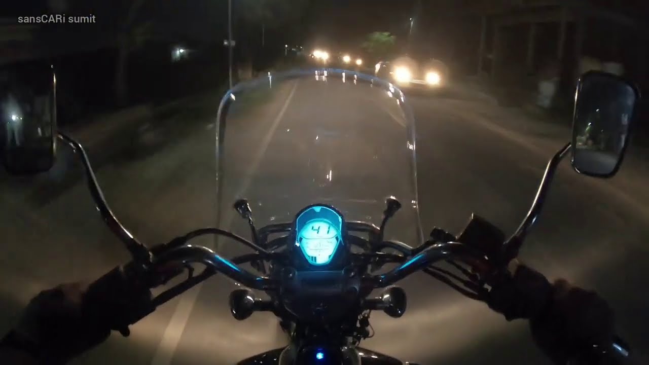 New Bajaj avenger 220 cruise bs6 improved headlight testing on different roads | sansCARi sumit