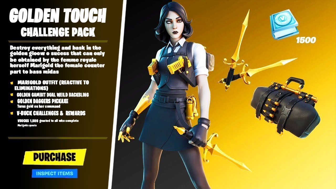 Female Midas Fortnite skin Review and Gameplay