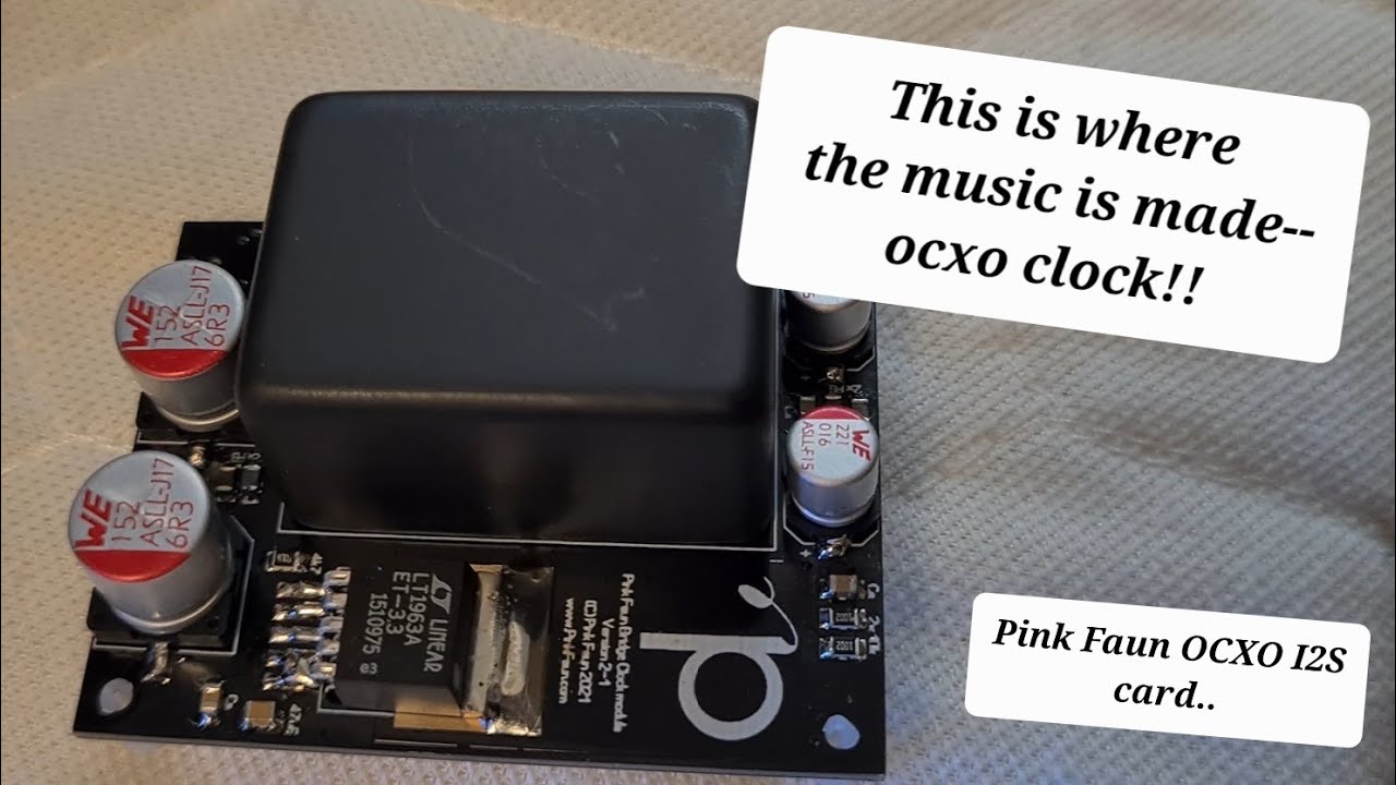 Pink Faun I2S upgrade OCXO... go with Audiophool Server the way up!