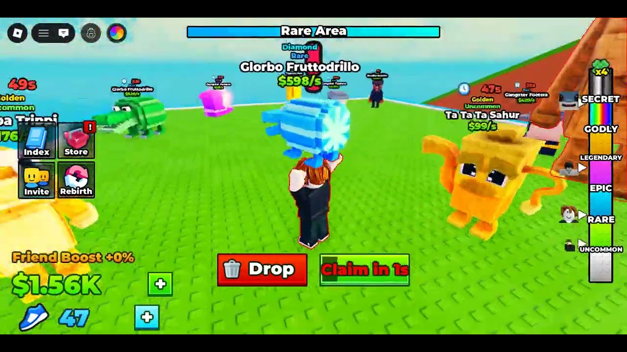 escape tsunami for brainrot but with slide?