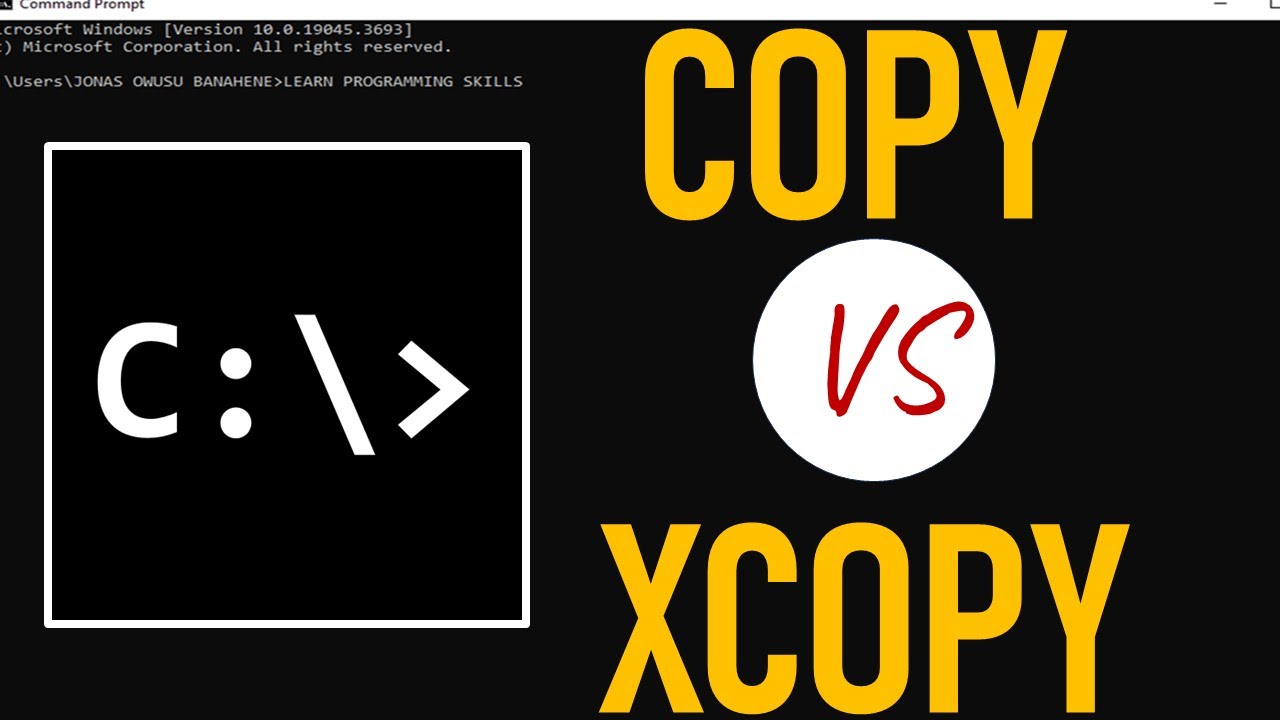 How to use XCOPY and COPY commands in cmd window #cmdtutorial