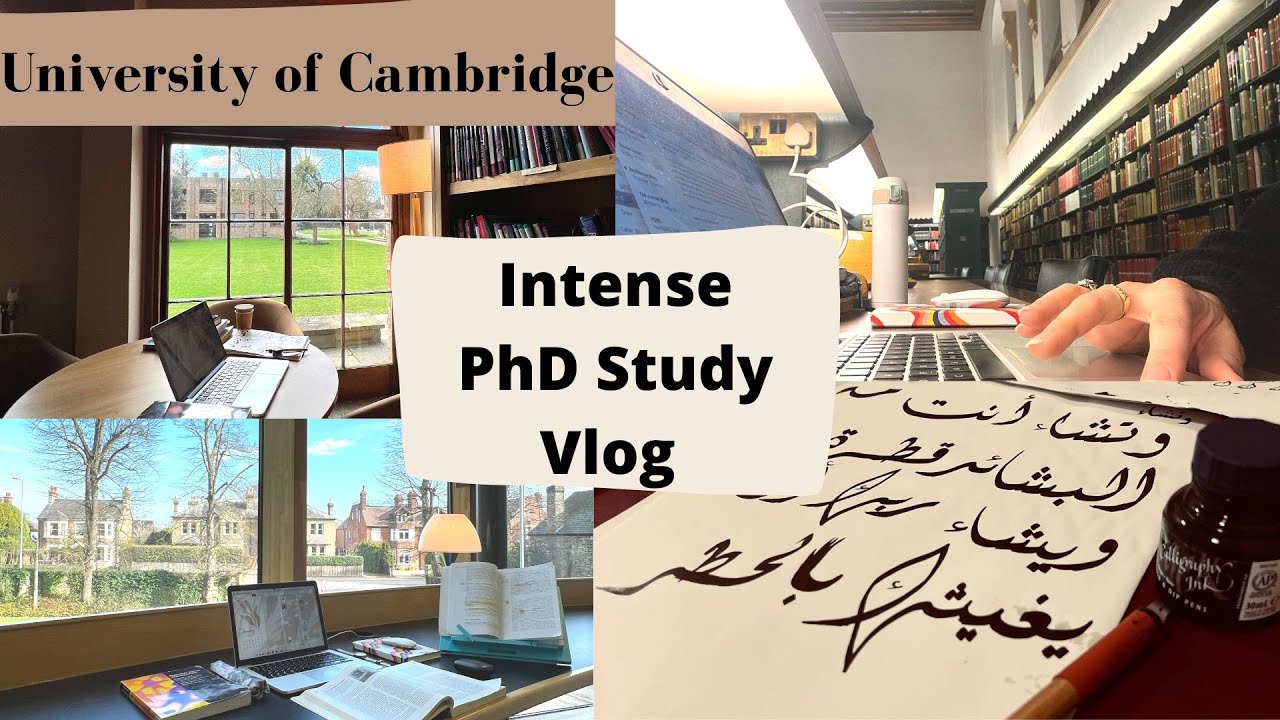 How I spent my study week at Cambridge University | PhD Diaries | Calligraphy breaks