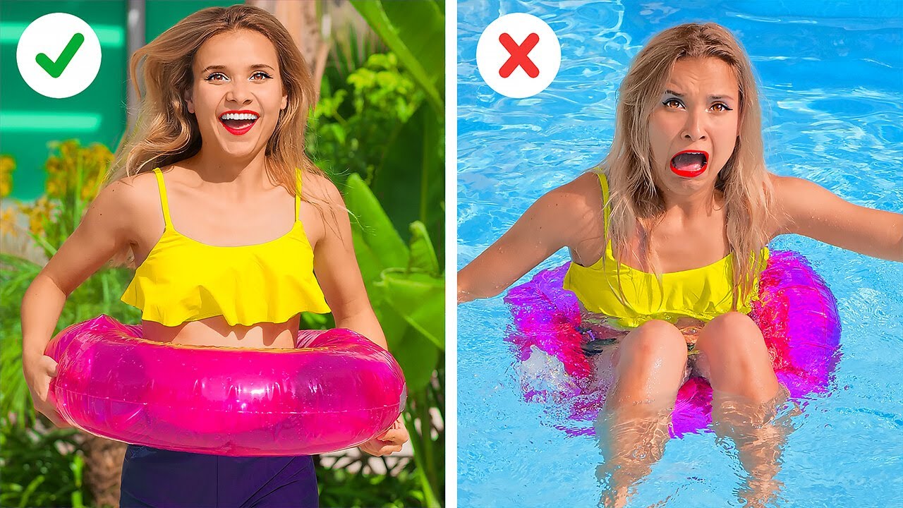 COOLE IDEEN FÜR DEINEN NÄCHSTEN STRAND-URLAUB | REICHE vs PLEITE Sommer-Hacks! auf 123 GO! SCHOOL