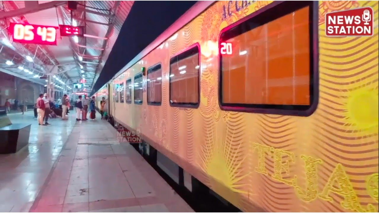 Train Video | लखनऊ नई दिल्ली तेजस एक्सप्रेस का अनूठा सफर | Train Journey on Lucknow Tejas Express