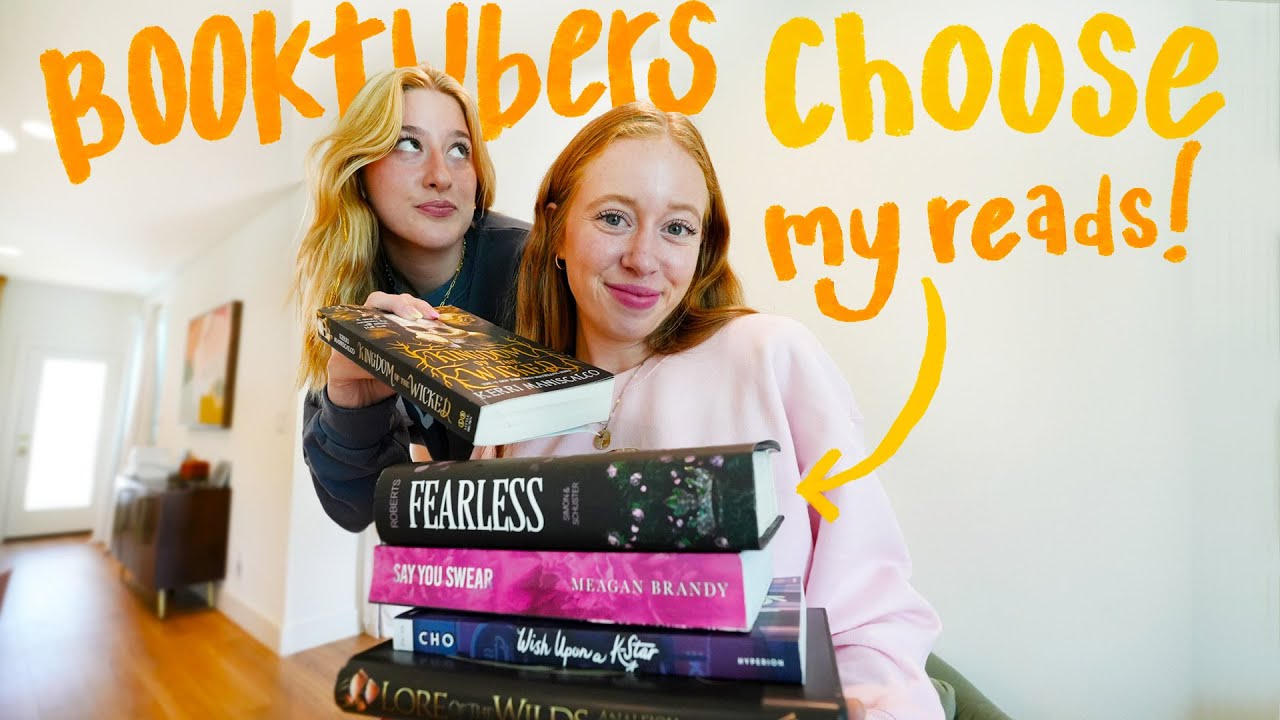 BookTubers Control what I read😳... on our book bestie trip!! ✈️ 📚
