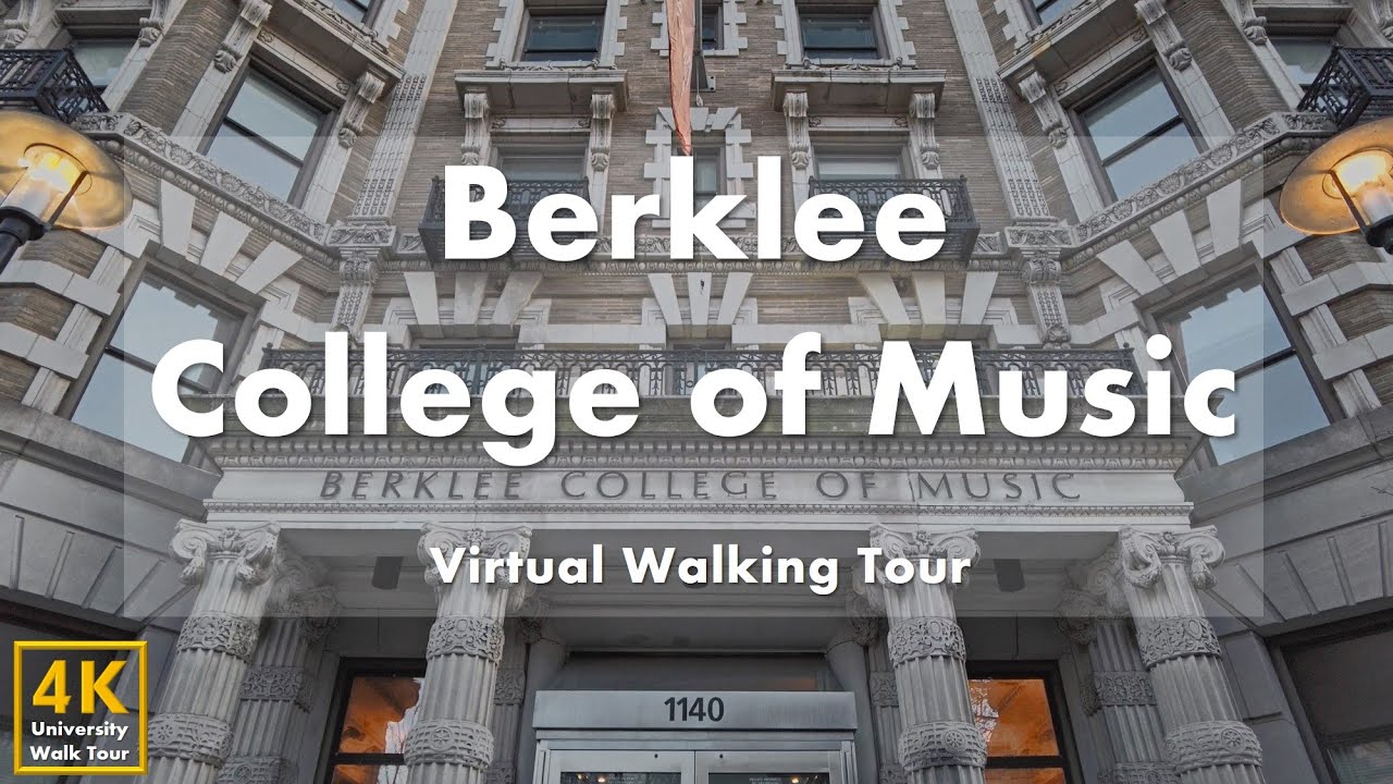 Музыкальный колледж Беркли (Berklee College of Music) - Виртуальная пешеходная экскурсия [4k 60fps]