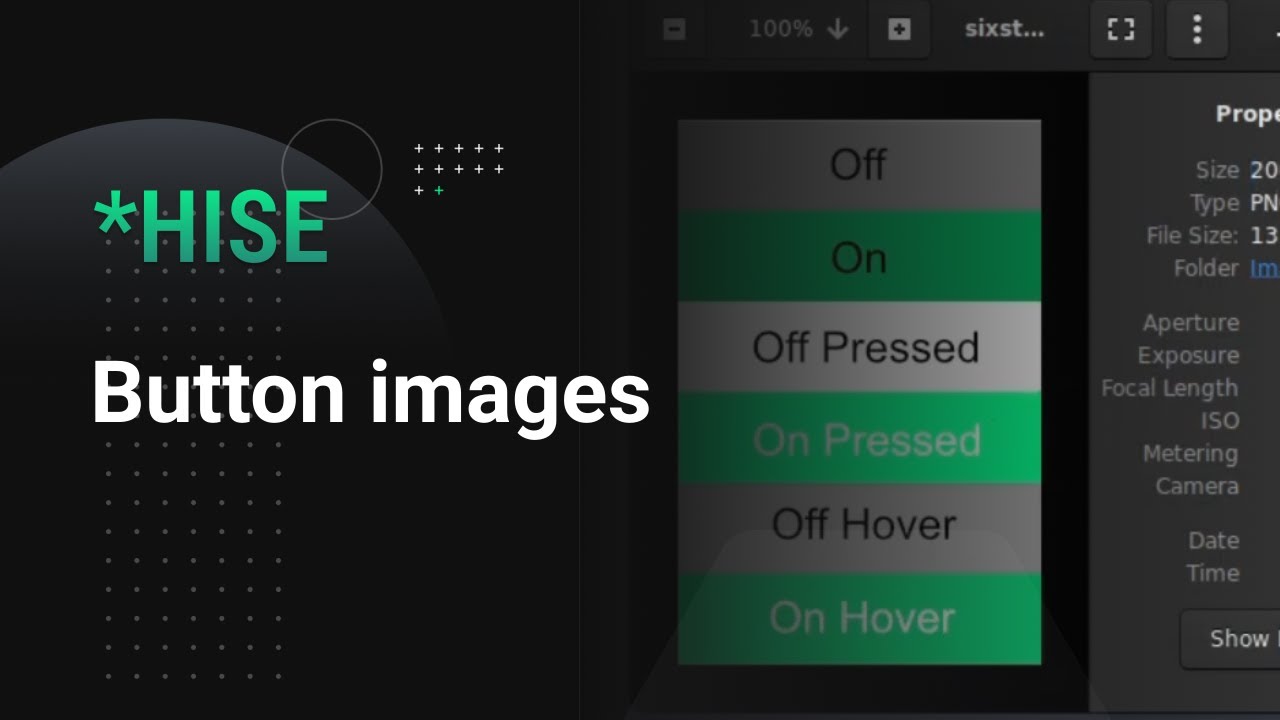 HISE: How to set an image for a button | button filmstrips