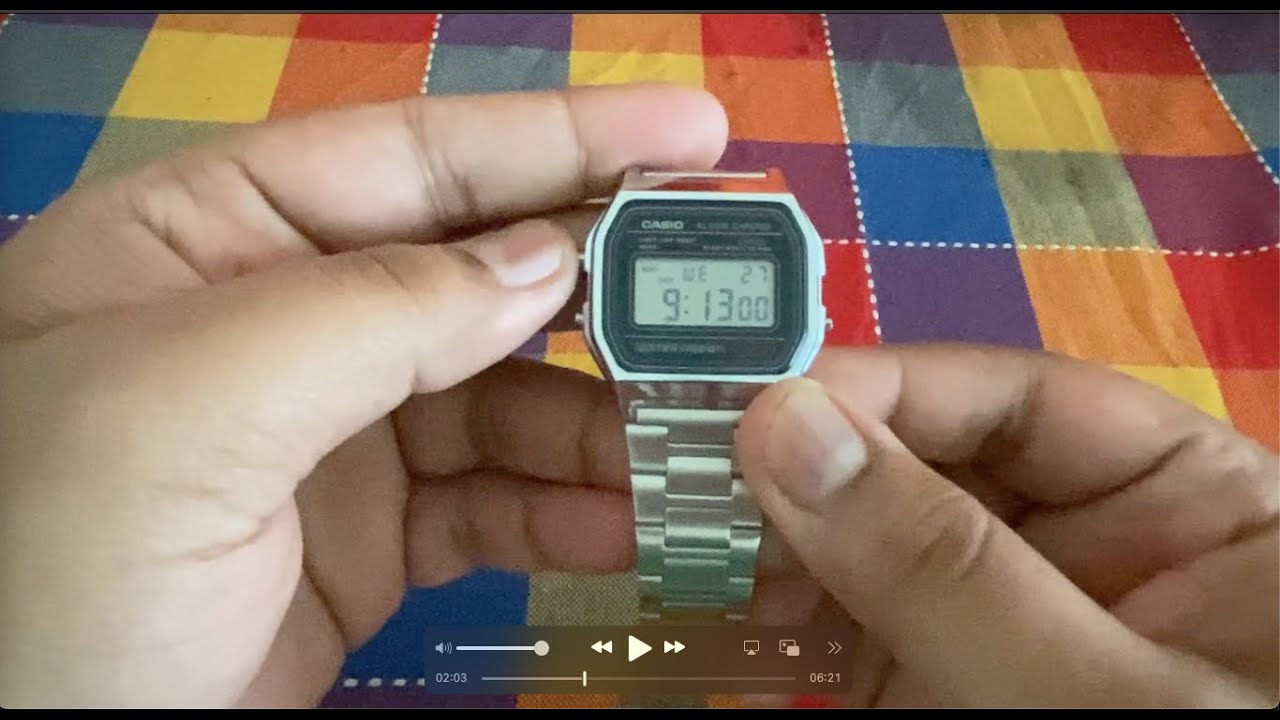 Stunning Casio A-158WA-1DF watch unboxing and review