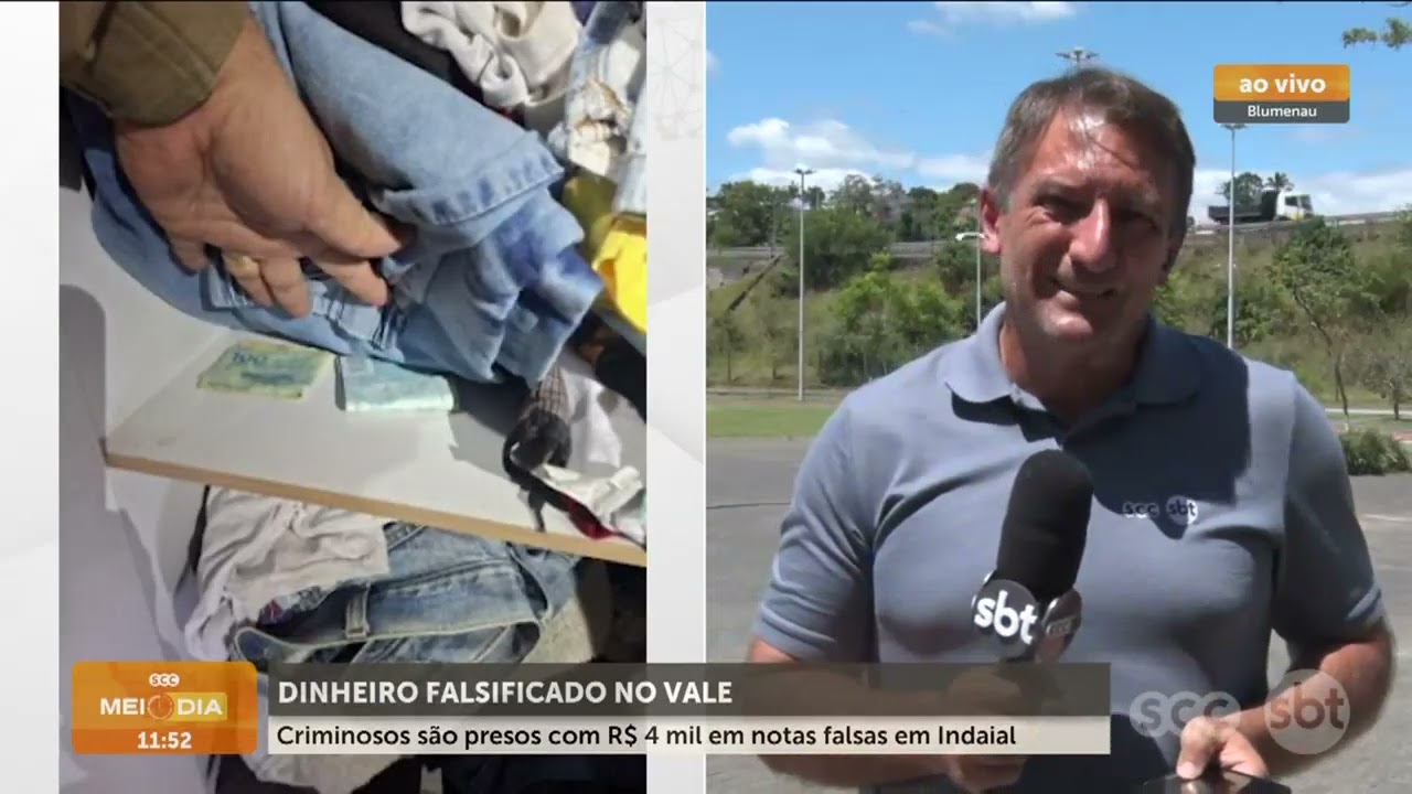 Dinheiro falsificado no Vale: criminosos presos com R$ 4 mil | Segurança | SCC Meio-Dia
