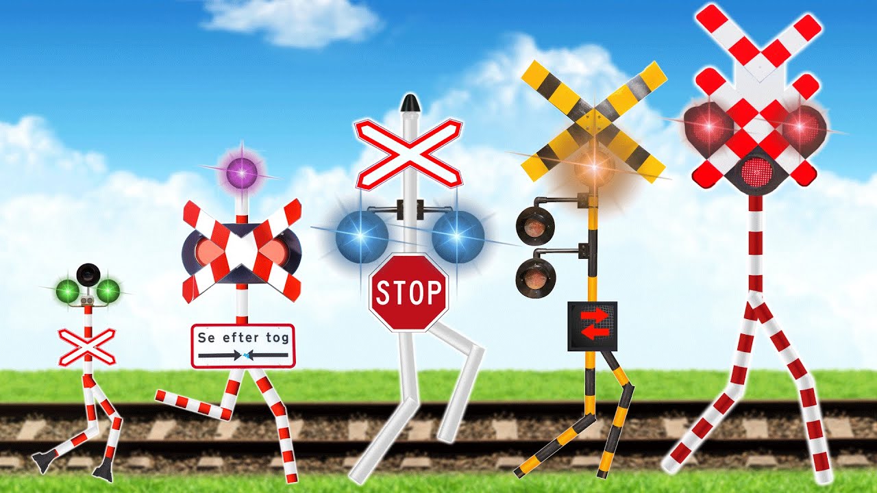【踏切アニメ】遮断機が欲しいふみきりカンカン😂😂😂A railroad crossing that wants a speaker