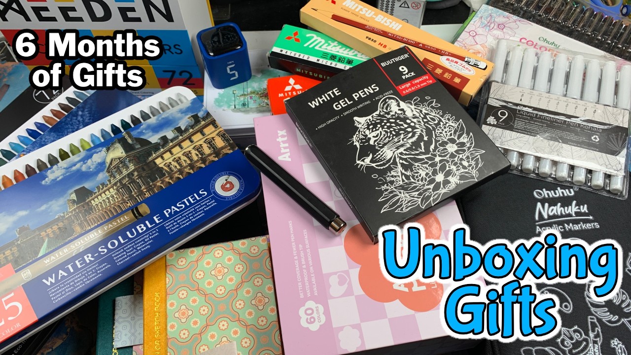 6 Months of Art Supplies: Massive Unboxing & First Impressions | Massive Haul | Real Time