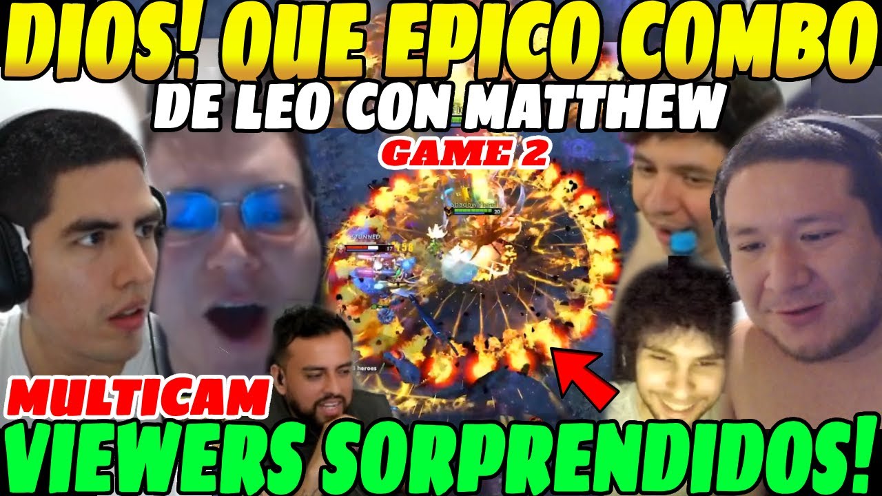 😲Épicos COMBOS entre LEO y MATTHEW en RETO de STREAMERS, Game 2😲| Lo TERMINA SOLEANDO MID😲