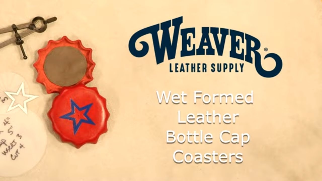 Leather Bottle Cap Coasters