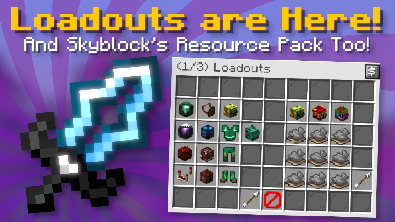 Loadouts System! Equipment Wardrobe! Skyblock Resource Pack Alpha! (Hypixel Skyblock News!)