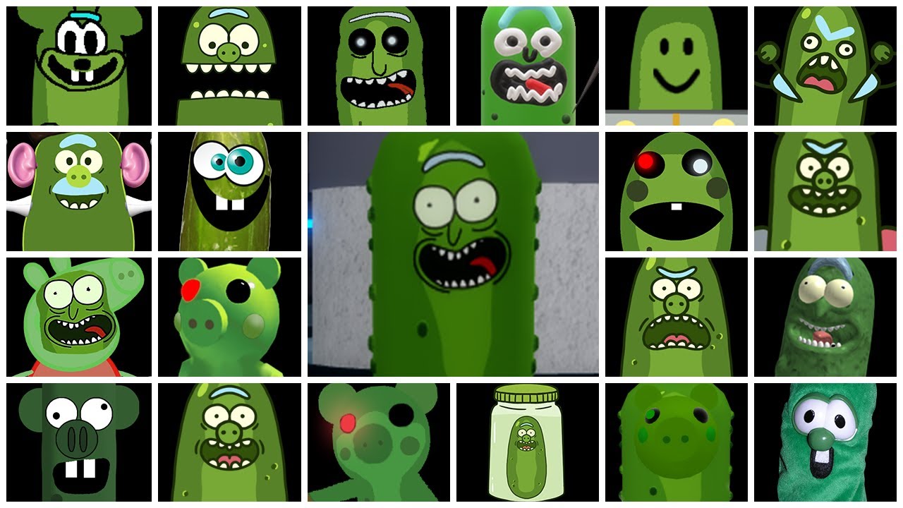 ROBLOX PICKLE RICK PIGGY ВСЕ СКРЕМЕРЫ
