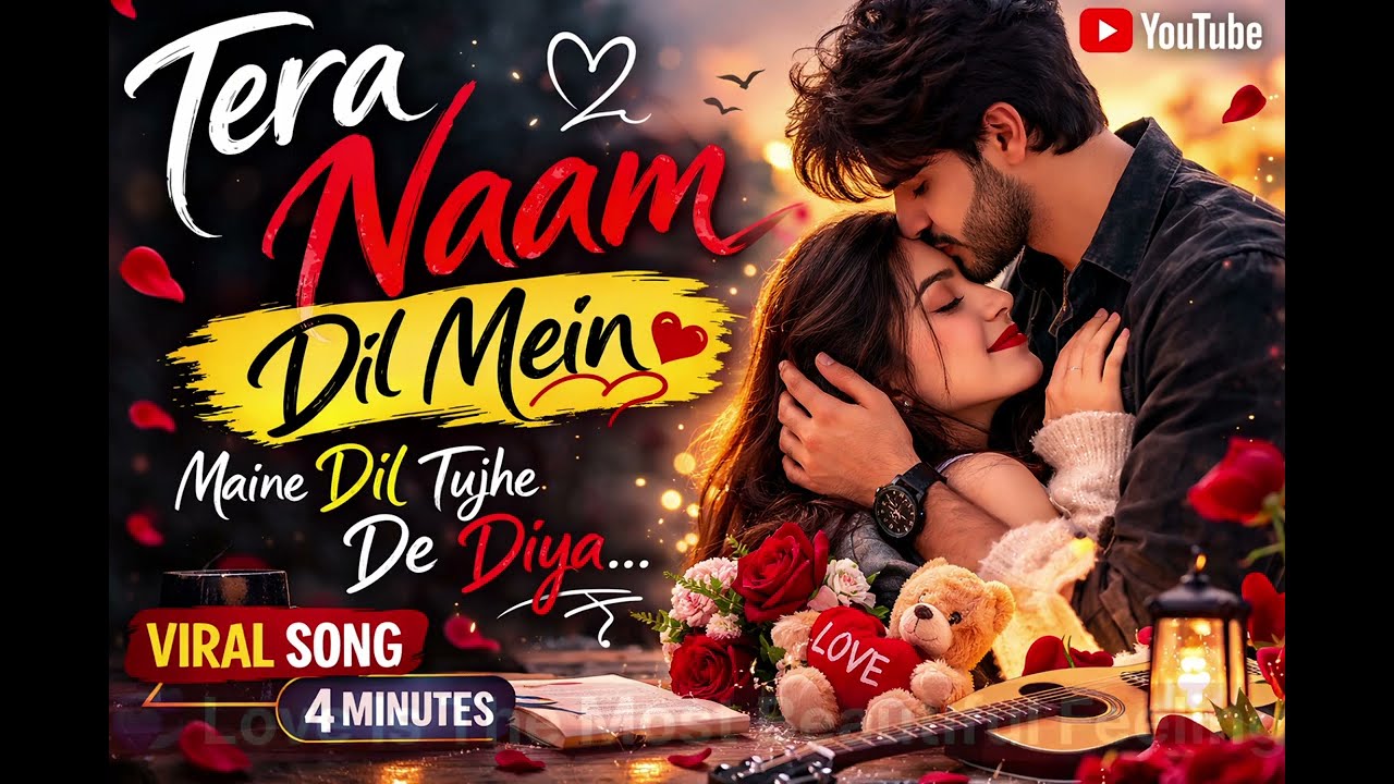 Tera Naam Dil Mein ❤️ | New Hindi Romantic Song 2026 | Love Song | Official Music Video