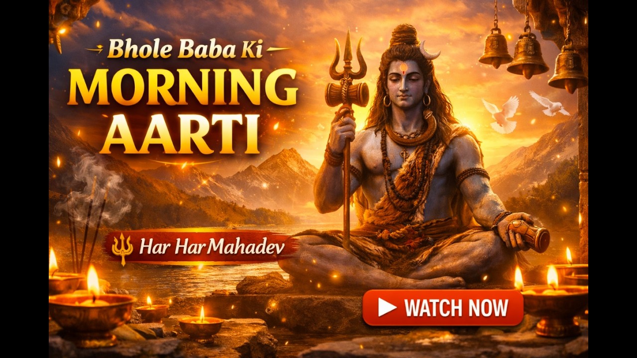 Bhole Baba Ki Aarti | Daily Morning Shiv Aarti | #mahadev #harharmahadev #shiv