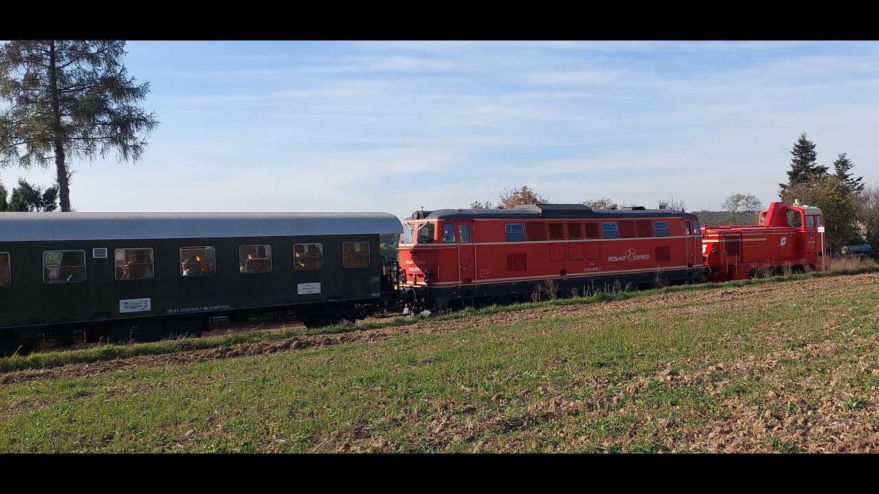 Reblaus Express - im Herbst 2024 - Eine Fahrt von Retz nach Drosendorf und retour.