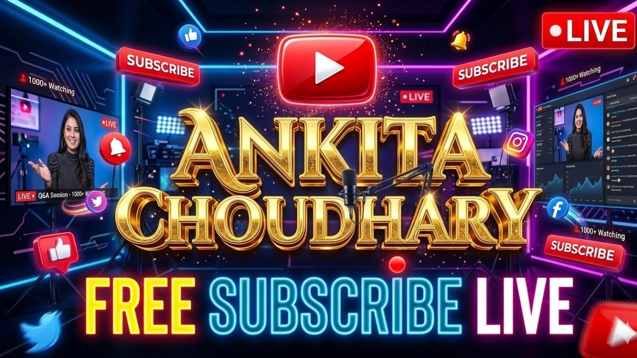 Free Subscribe Live 🔥 | Join Now | Ankita Choudhary