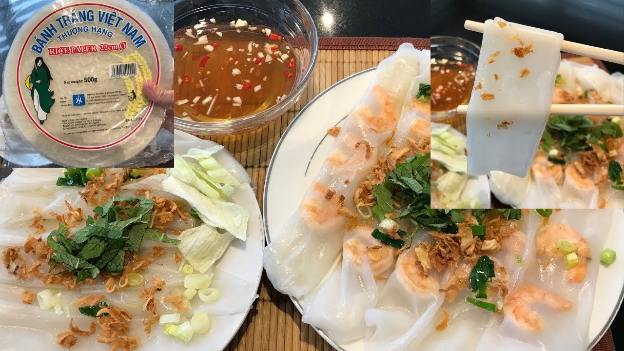 Cách làm BÁNH CUỐN-BÁNH ƯỚT bằng BÁNH TRÁNG cấp tốc KHÔNG PHA BỘT | Express steamed rice rolls.