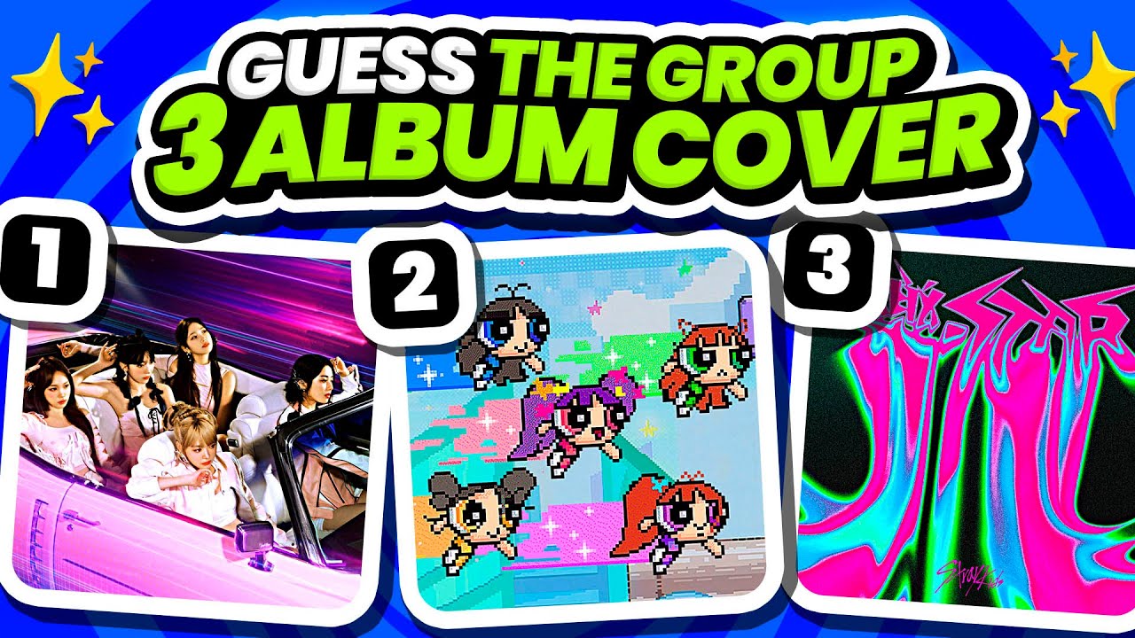 GUESS THE KPOP GROUP / IDOL BY 3 ALBUM COVERS 🤩 GUESS BY ALBUM COVER - KPOP QUIZ 2023 / 2024