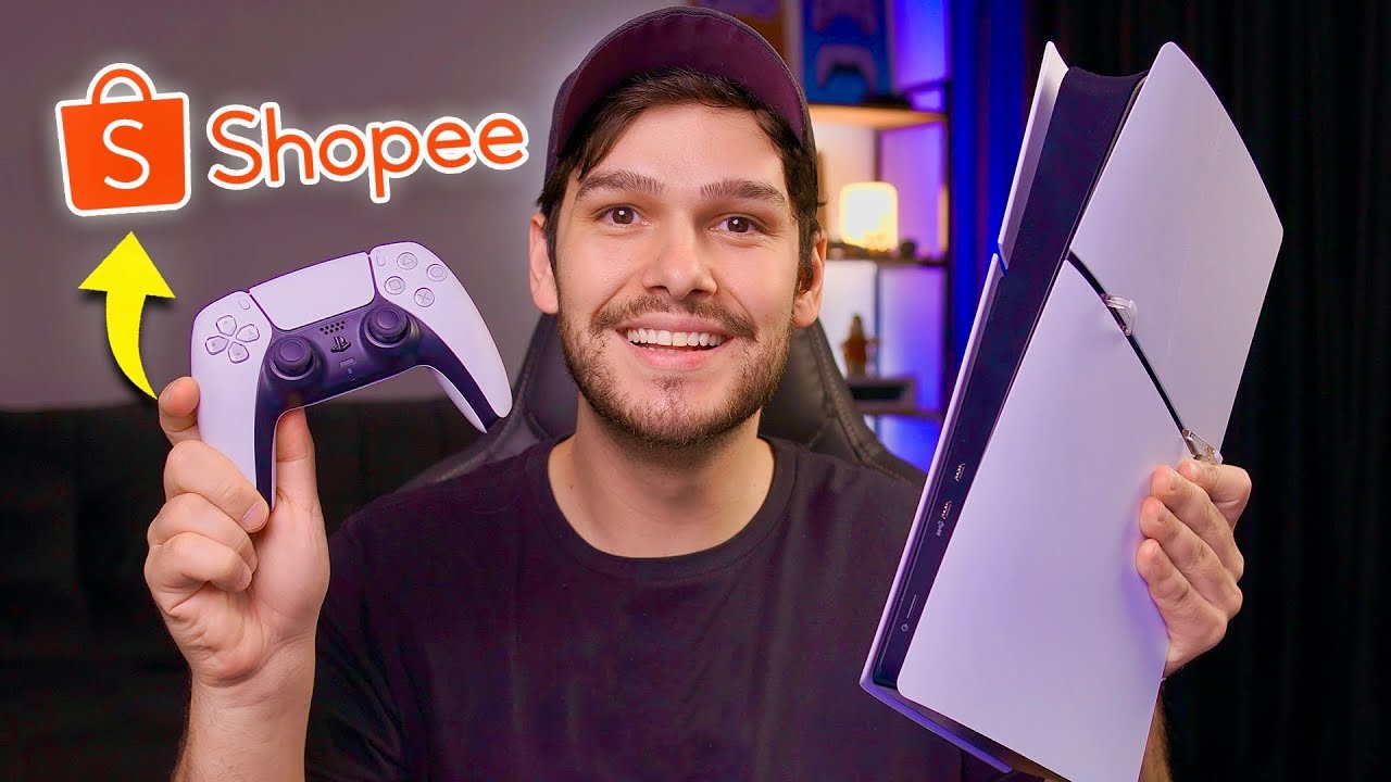COMPREI um PS5 SLIM BARATO na SHOPEE