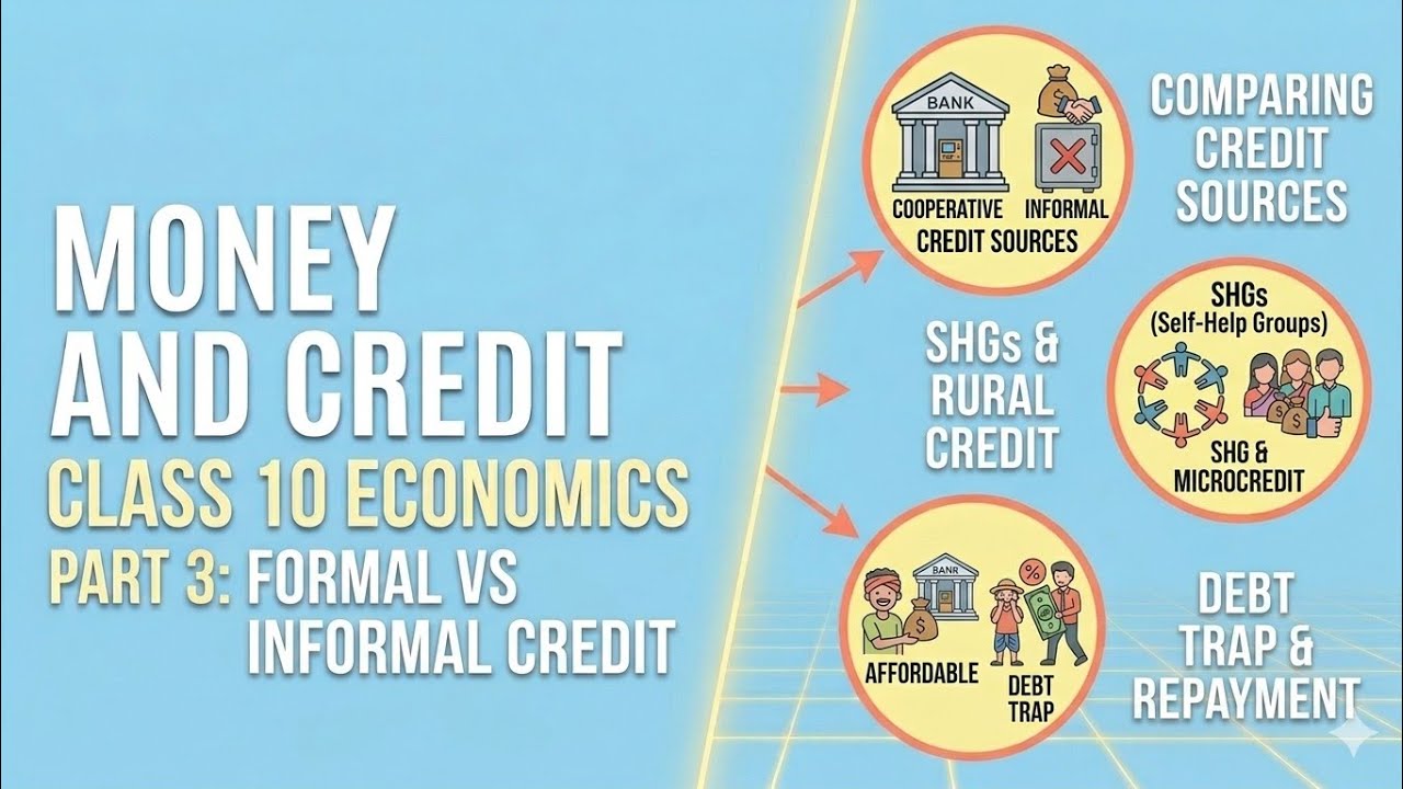 Money and Credit Class 10 |Formal Sector Credit & Self Help Groups (SHG) |#SHG #money #economy #cbse