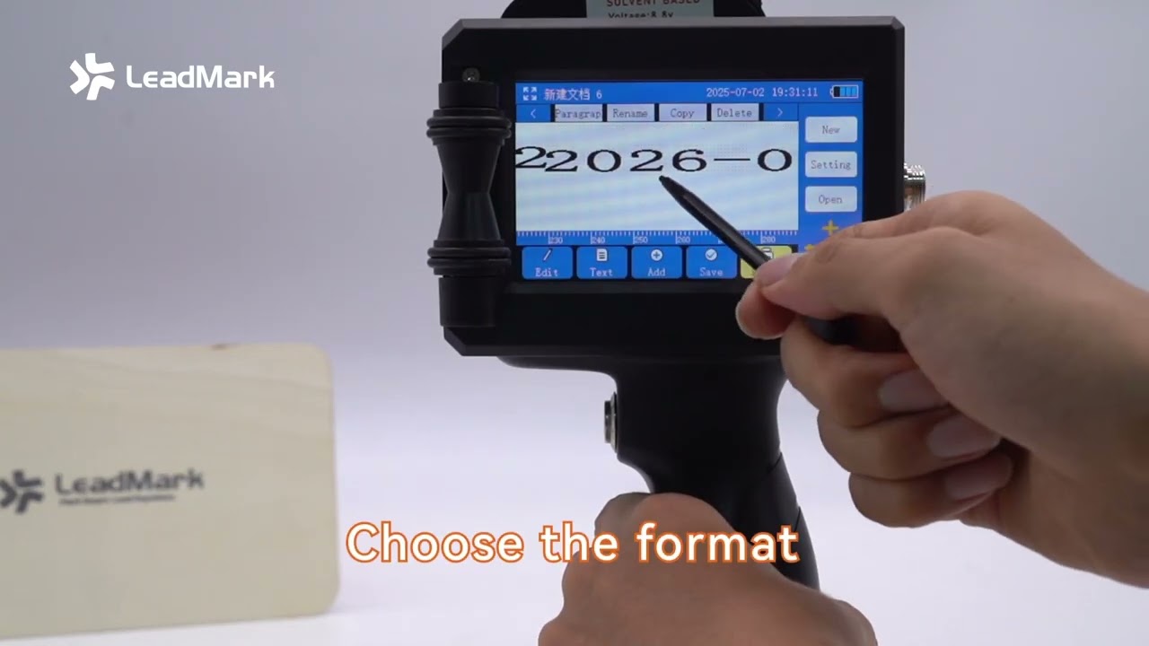 Lead Mark Handheld Inkjet Printer | Portable Coding Machine | Operation Guide：Edit Variable Date