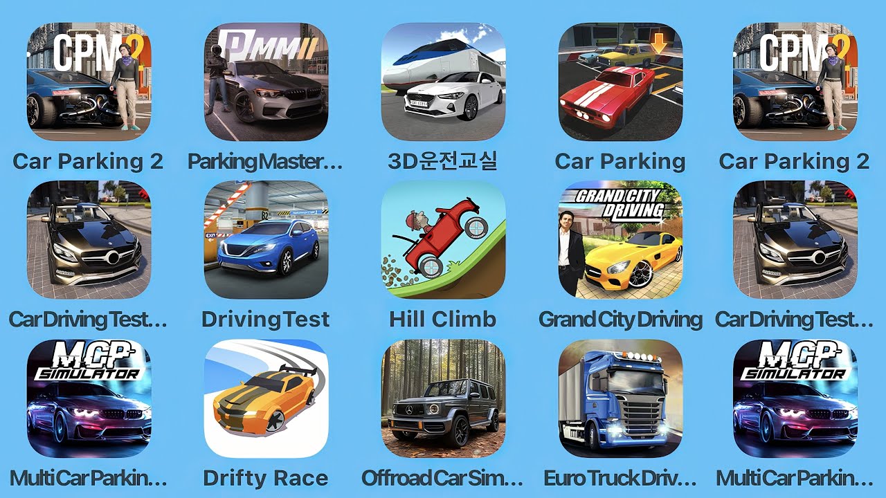 Car Parking 2, Parking Master Multiplayer 2, 3D Driving Class, Car Parking, Car Driving Test