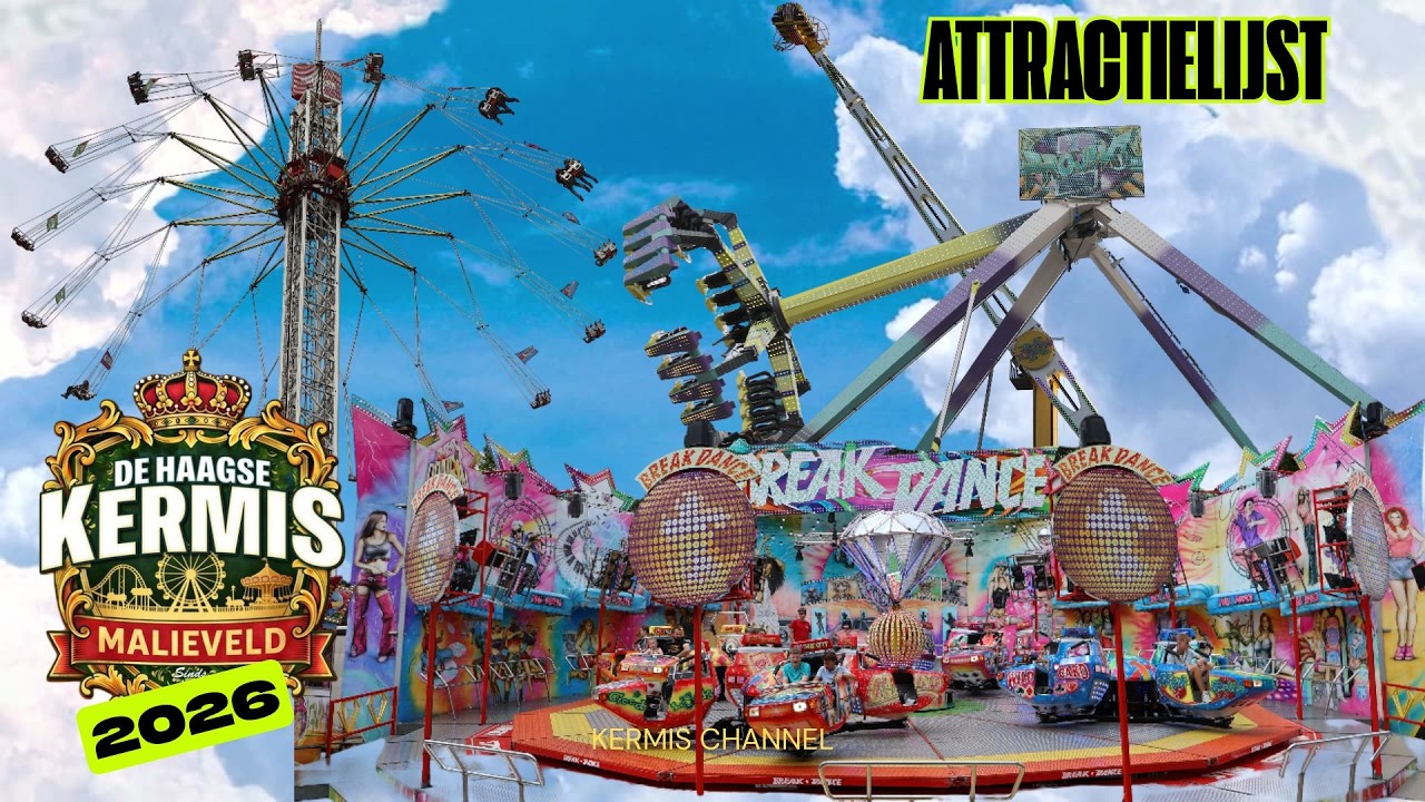 KERMIS DEN HAAG MALIEVELD 2026 | ATTRACTIELIJST