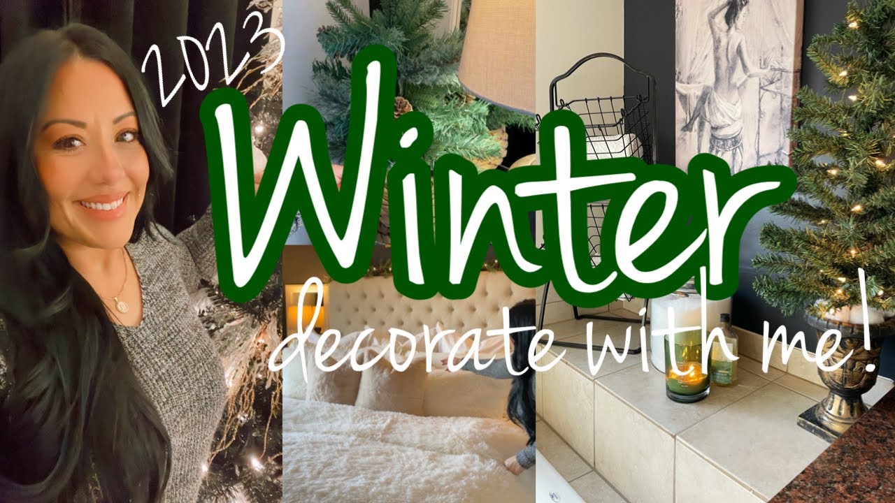 🎄 NEW WINTER DECORATE WITH ME | COZY NEUTRAL WINTER DECOR | COZY WINTER BEDDING
