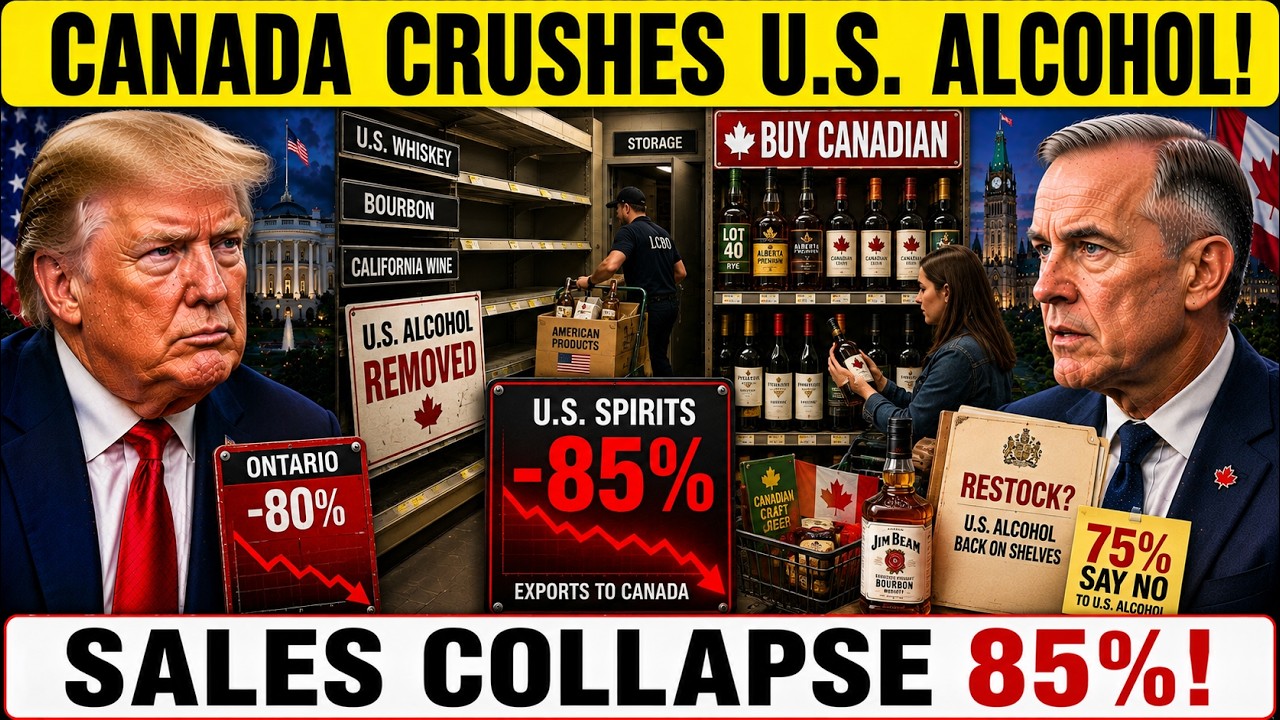 Canada Hits Trump Where It HURTS &mdash; U.S. Alcohol Sales Collapse as Carney Holds Firm