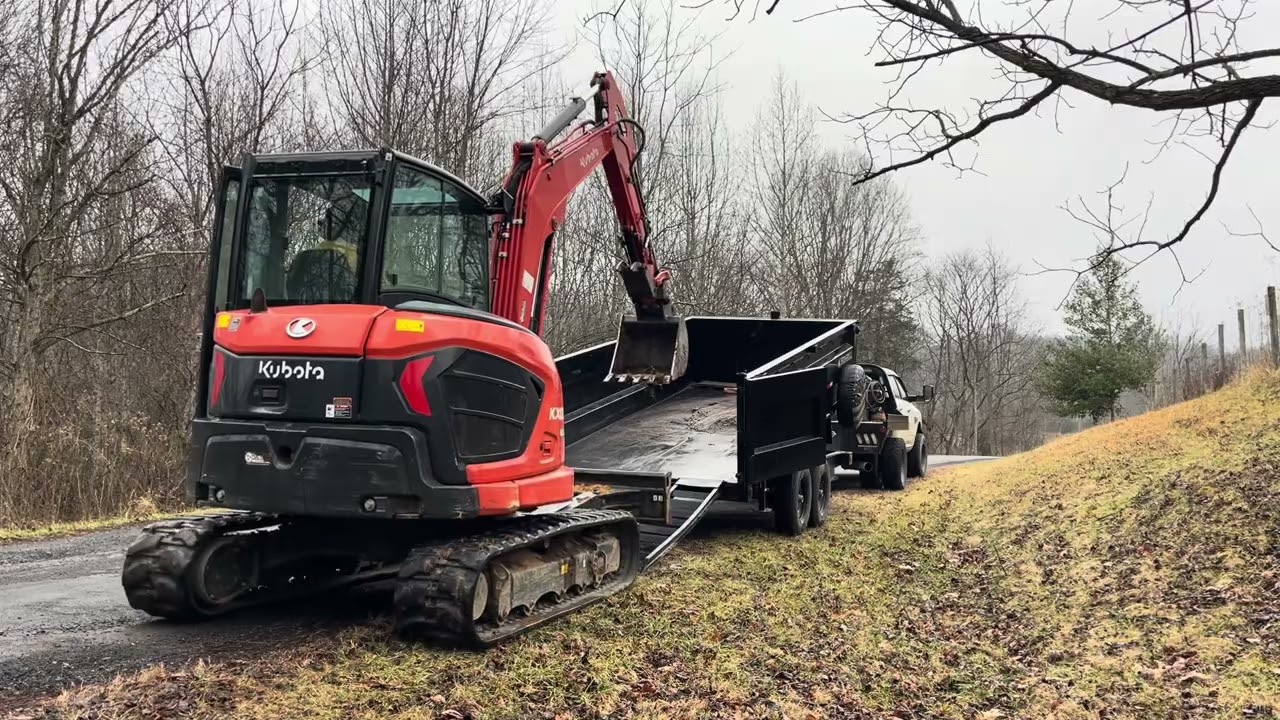 How not to haul your  $70k mini excavator 